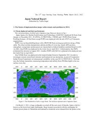 Japan National Report - Argo