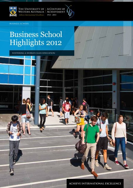 UWABS highlights 2012 - Business School - The University of ...