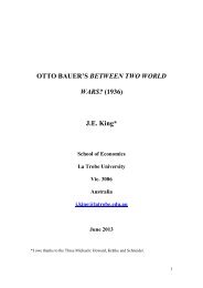 OTTO BAUER'S BETWEEN TWO WORLD WARS - Business School