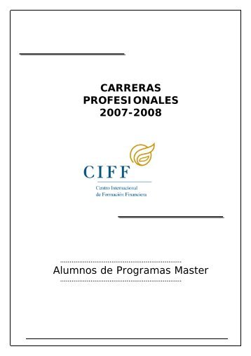 Carreras Profesionales 07-08 - Ciff