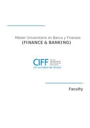 MÃ¡ster Universitario En Banca Y Finanzas - Ciff