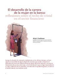 El desarrollo de la carrera de la mujer en la banca: reflexiones ... - Ciff