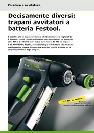 Decisamente diversi: trapani avvitatori a batteria Festool. - Domocolor