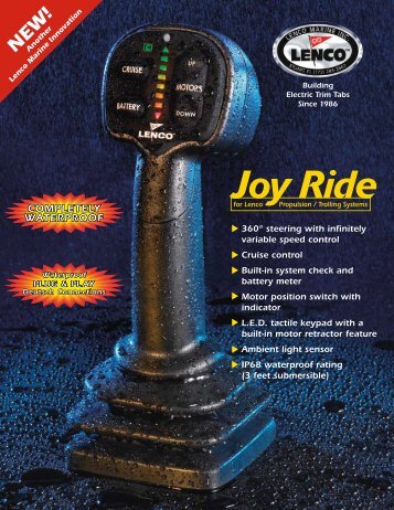 Lenco Joy Ride Specifications - Jamestown Distributors