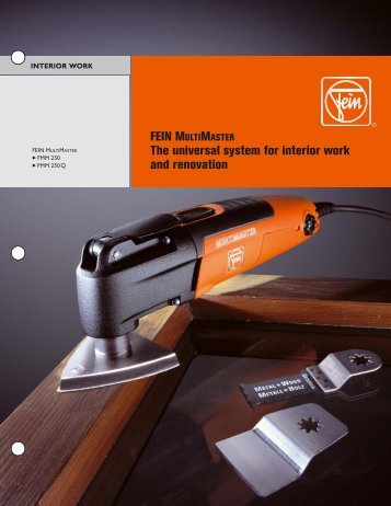 FEIN MULTIMASTER The universal system for ... - CeeIndustrial