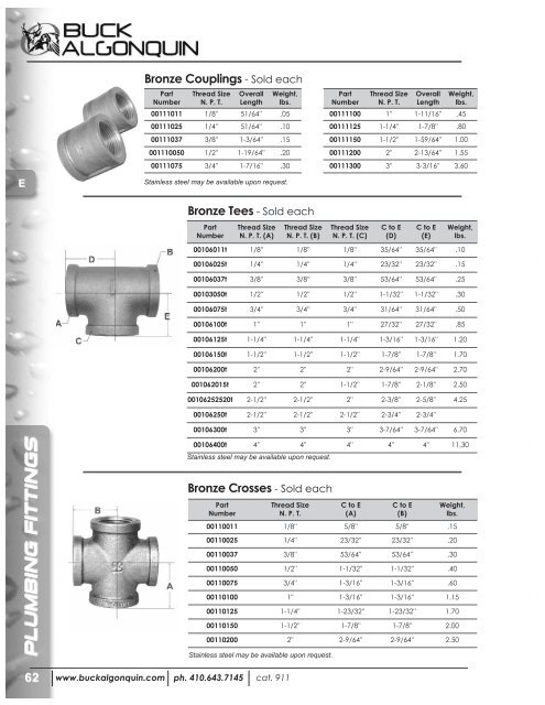 Buck Algonquin Catalog 2011 (pdf) - Jamestown Distributors