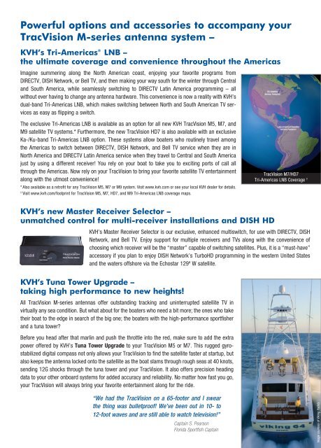 TracVision Product Selection Guide - Jamestown Distributors