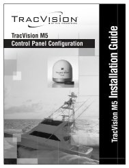 TracVision M5 Installation Guide, Control Panel ... - Busse Yachtshop
