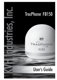 TracPhone FB150 User's Guide - KVH