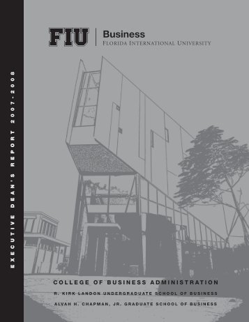 2007-2008 - FIU College of Business - Florida International University