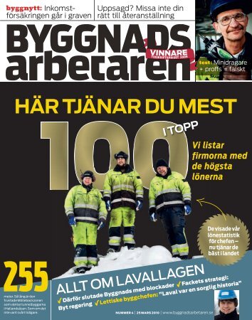 HÄR TJÄNAR DU MEST - Byggnadsarbetaren