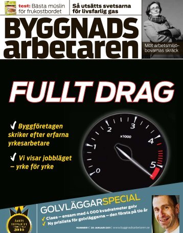 Nr 1 2011 - Byggnadsarbetaren