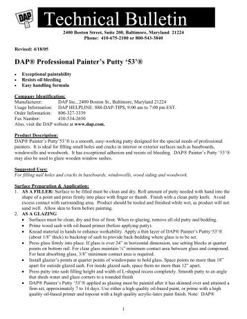 Technical Bulletin - Dap