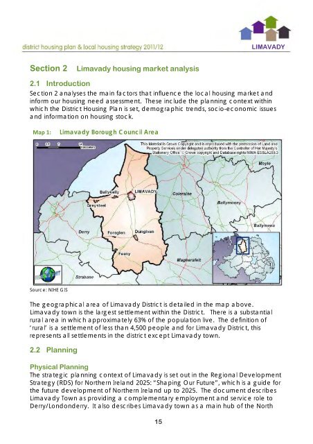 Limavady District Housing Plan 2011/12 - Northern Ireland Housing ...