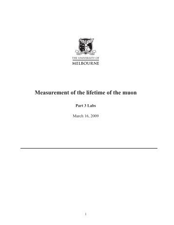 Measurement of the lifetime of the muon