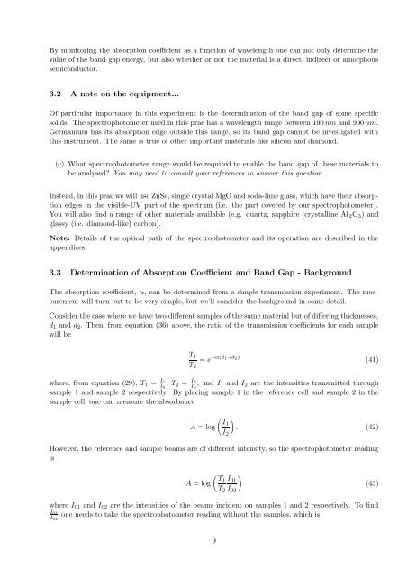 1 Introduction 2 The Haynes-Shockley Experiment