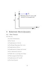 9 Relativistic Electrodynamics