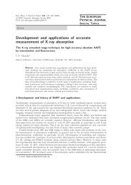 C. T. Chantler, Development and Applications of Accurate ...