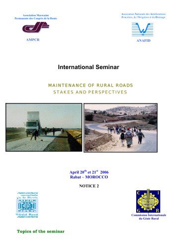 International Seminar - Association mondiale de la Route