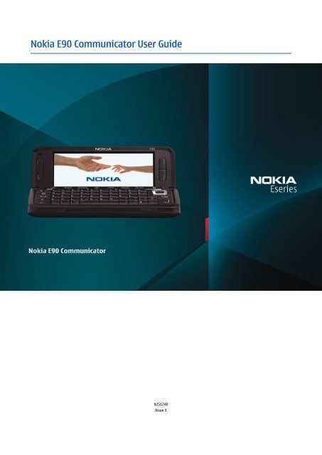 Nokia E90 Communicator User Guide