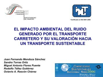 el impacto ambiental del ruido generado por el transporte carretero ...