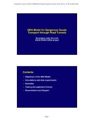 QRA Model for Dangerous Goods Transport through Road Tunnels ...