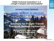 XXXXXXX Freight Transport Policy and Measures in Switzerland