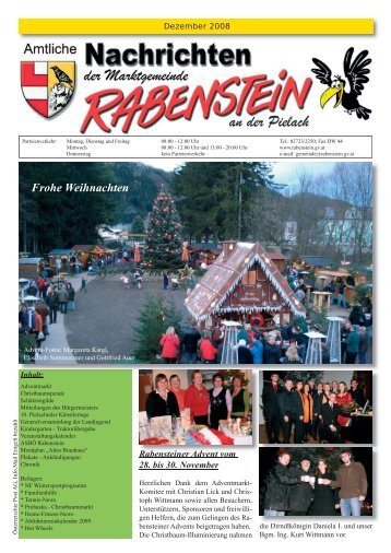 Frohe Weihnachten - Rabenstein an der Pielach