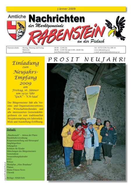 P R O S I T   N E U J A H R! - Rabenstein an der Pielach