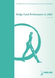 Hedge Fund Performance in 2007 - Faculty and Research - Edhec