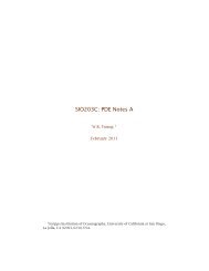 The method of characteristics; the diffusion equation