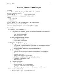 Syllabus: SIO 221B, Data Analysis