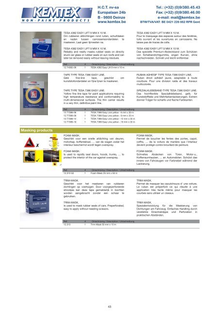 Productcataloog Catalogue des produits Product catalogue ...