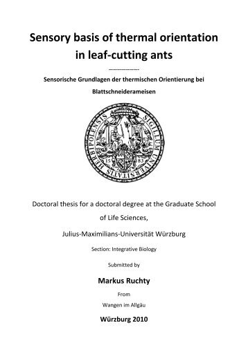 Sensory basis of thermal orientation in leaf-cutting ants