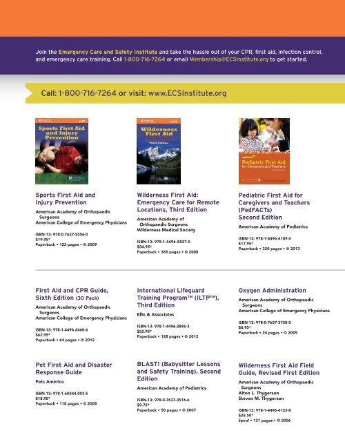 2012 EMS Catalog - Jones & Bartlett Learning