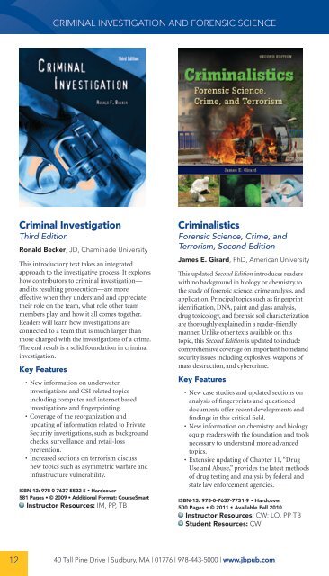 Criminal Justice 2010.pdf - Jones & Bartlett Learning