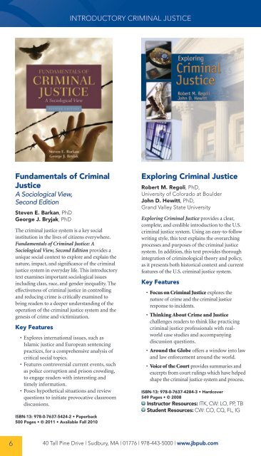 Criminal Justice 2010.pdf - Jones & Bartlett Learning