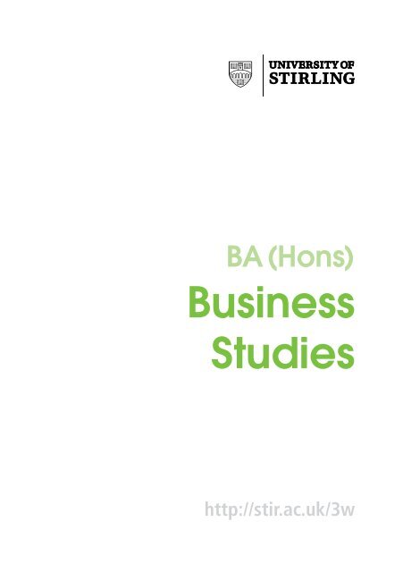 Download The Course Leaflet University Of Stirling Download The Course Leaflet University Of Stirling