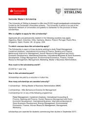 Information sheet - University of Stirling