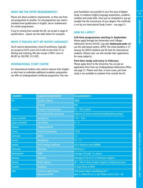 Mini Prospectus - University of Stirling