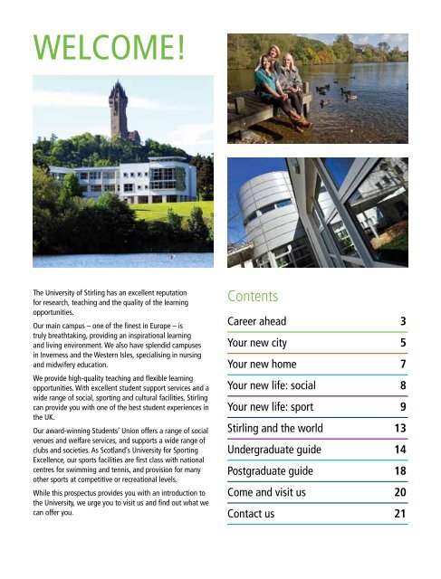 Mini Prospectus - University of Stirling