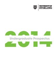 Undergraduate Prospectus - University of Stirling