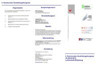 Flyer 5. Ausbildungskongress - TVS Weimar