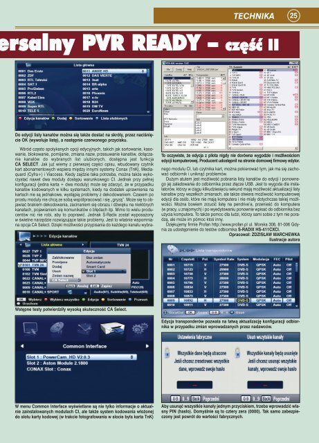 S-RADIX HS-411CXCI â uniwe - tv sat magazyn