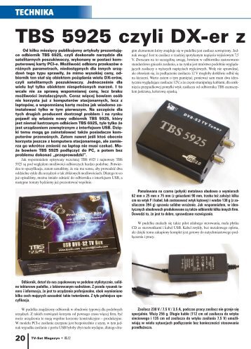 TBS 5925 czyli DX-er z laptopem.pdf - tv sat magazyn