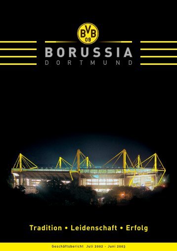 Geschäftsbericht 2002/2003 KGaA/Konzern - BVB Aktie - Borussia ...