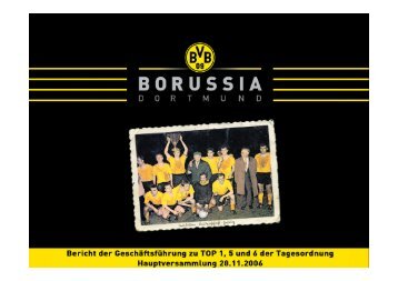 Präsentation - BVB Aktie - Borussia Dortmund