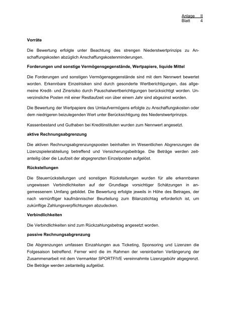 Jahresabschluss der Borussia Dortmund GmbH & Co. KGaA für ...