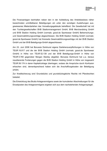 Jahresabschluss der Borussia Dortmund GmbH & Co. KGaA für ...