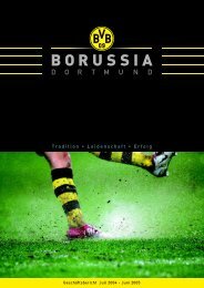 Geschäftsbericht 2004/2005 KGaA/Konzern - BVB Aktie - Borussia ...